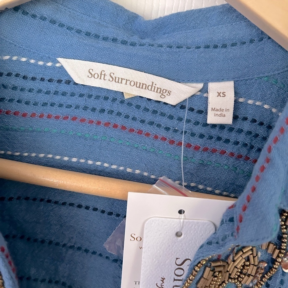 SOFT Surroundings Beaded Top - Picture 8 of 8